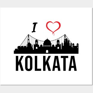I love Kolkata West Bengal India Posters and Art